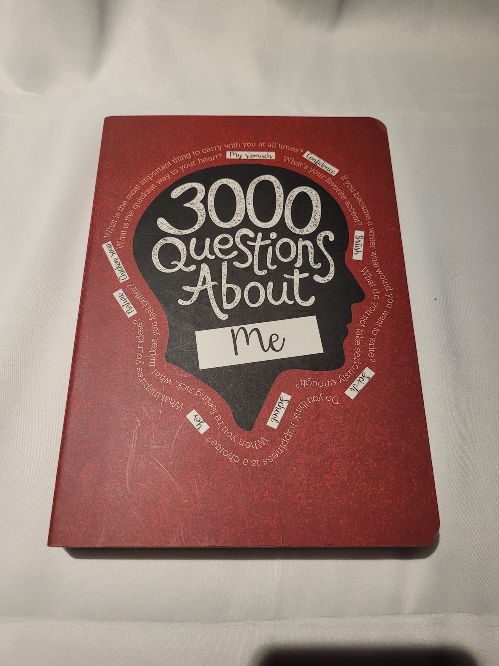 3000 Questions About Me Journal - Red - Not Written In